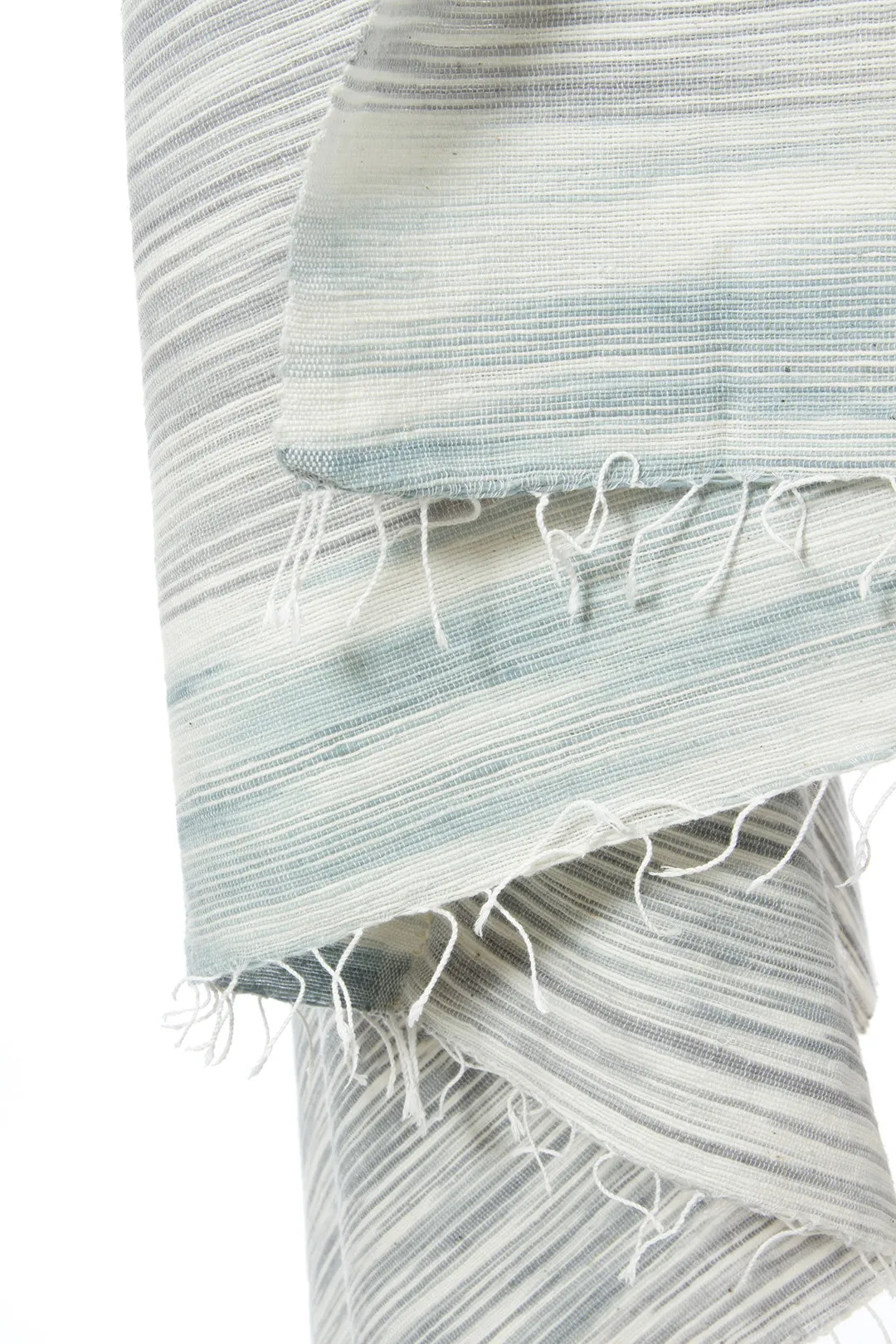Soft Gray Waha Cotton Gabi Heirloom Linen from Ethiopia