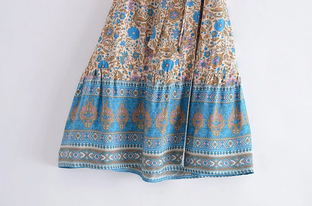 SOPHIA Bohemian Chic  Wrap Mini Dress