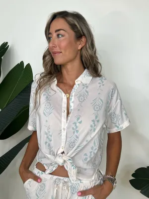 Splendid Wesley Short Sleeve Button Down
