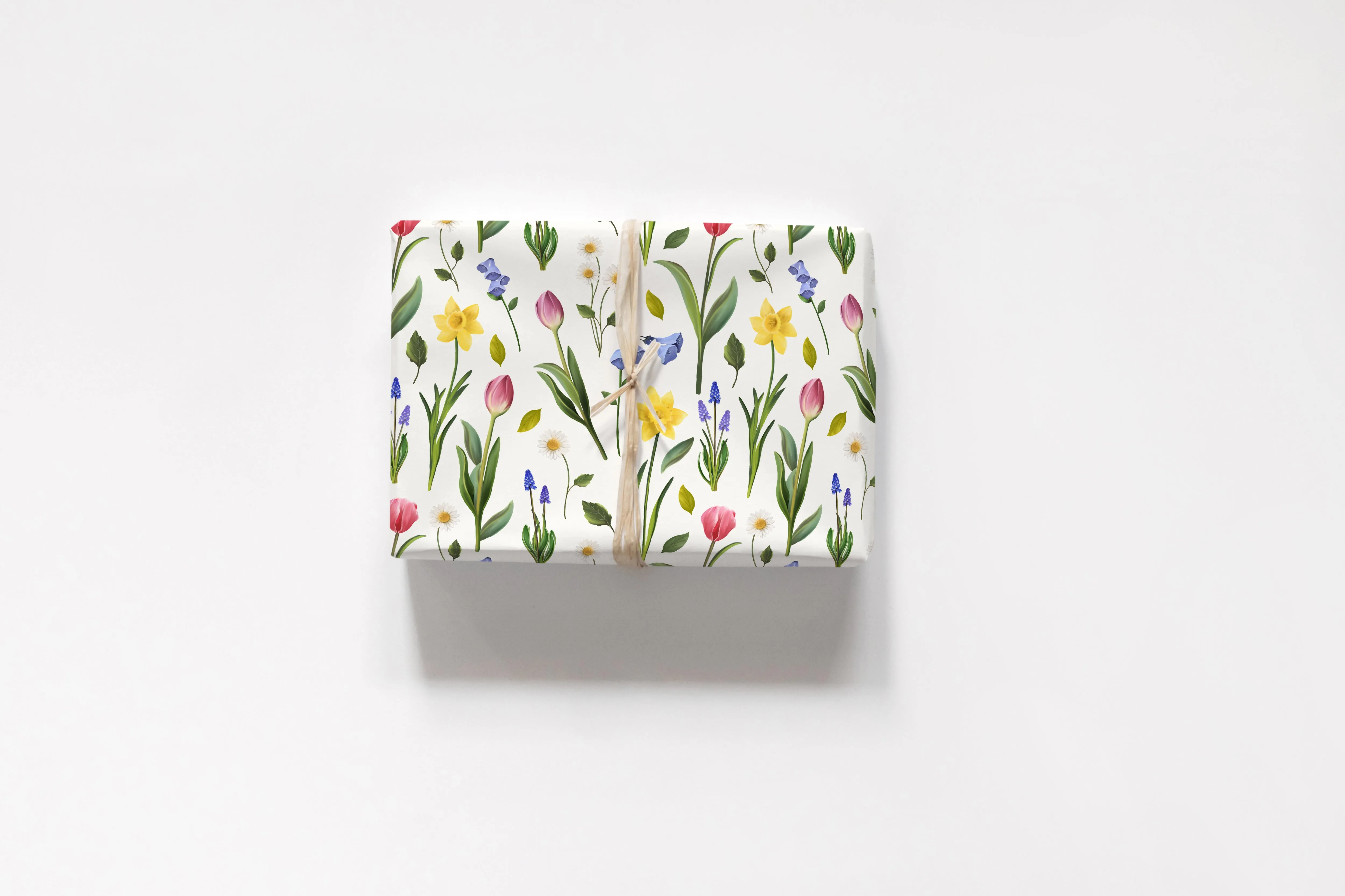 Springtime Florals Wrapping Paper - 5 Sheets