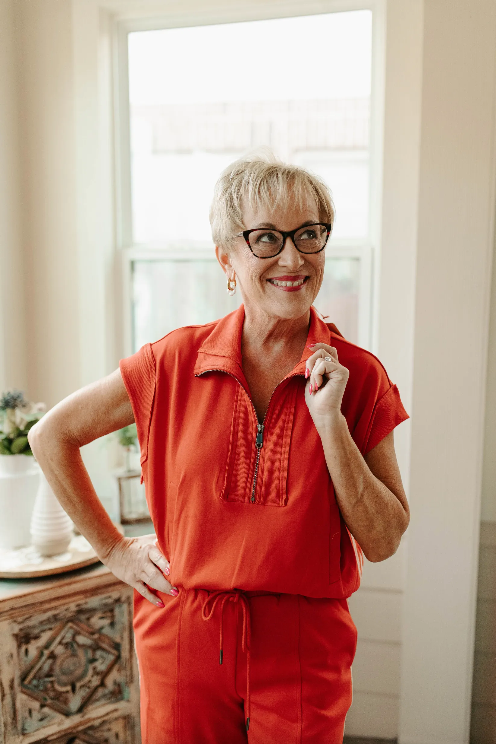 Sue Pant Set - Red