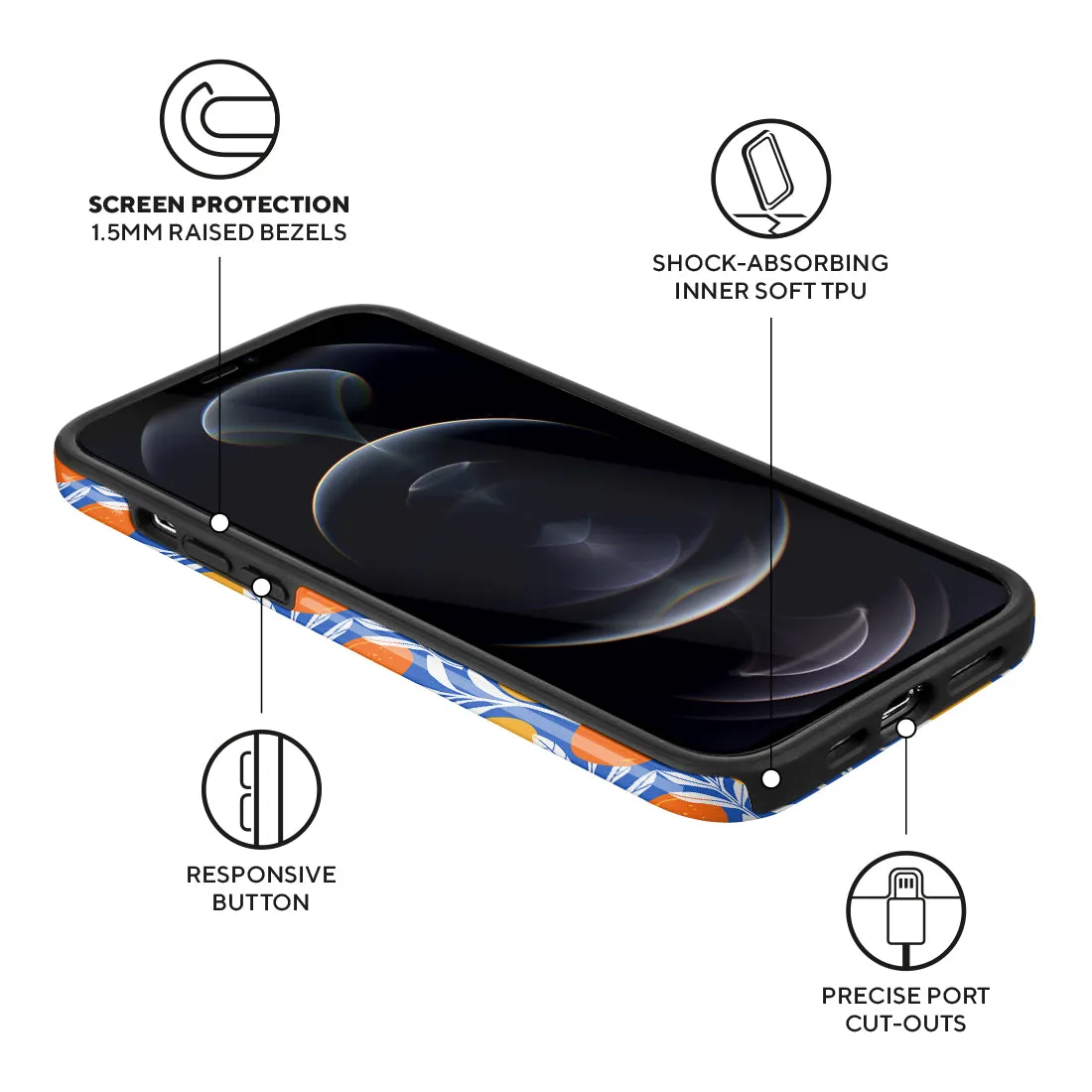 Summer Tangerine Custom - iPhone 12 Pro Max Case