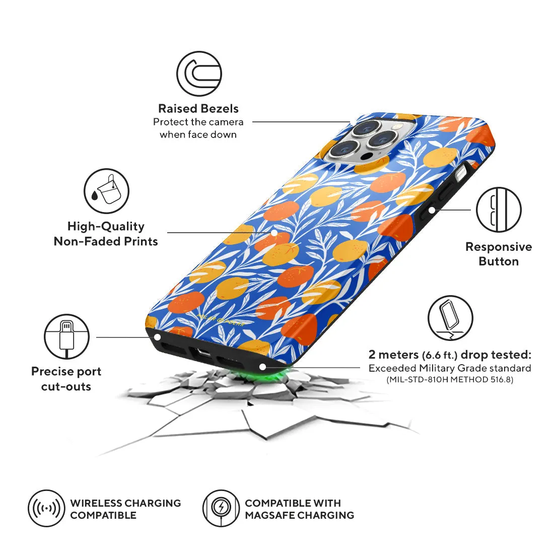 Summer Tangerine Custom - iPhone 13 Pro Max Case
