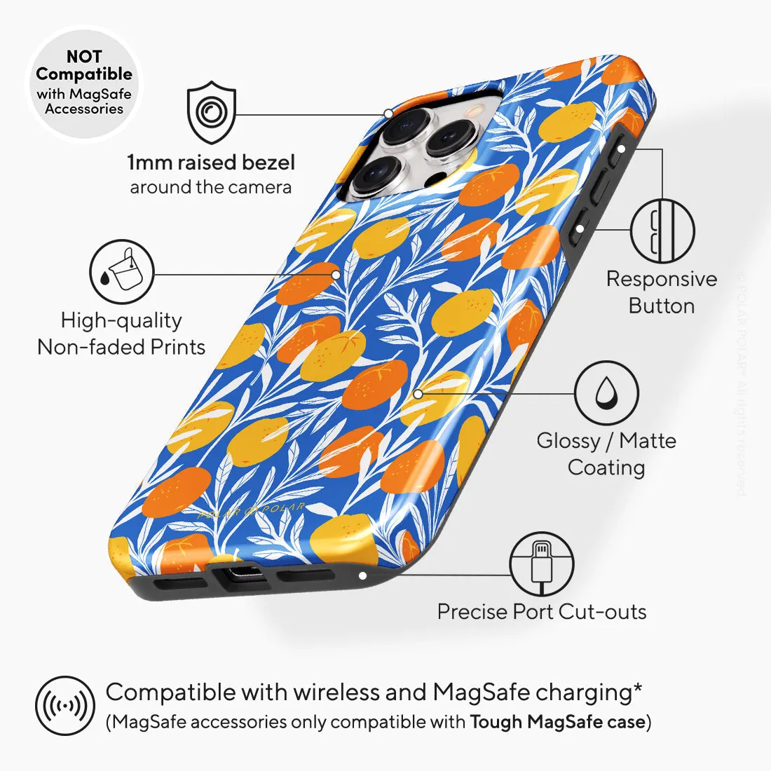 Summer Tangerine Custom - iPhone 15 Pro Max Case