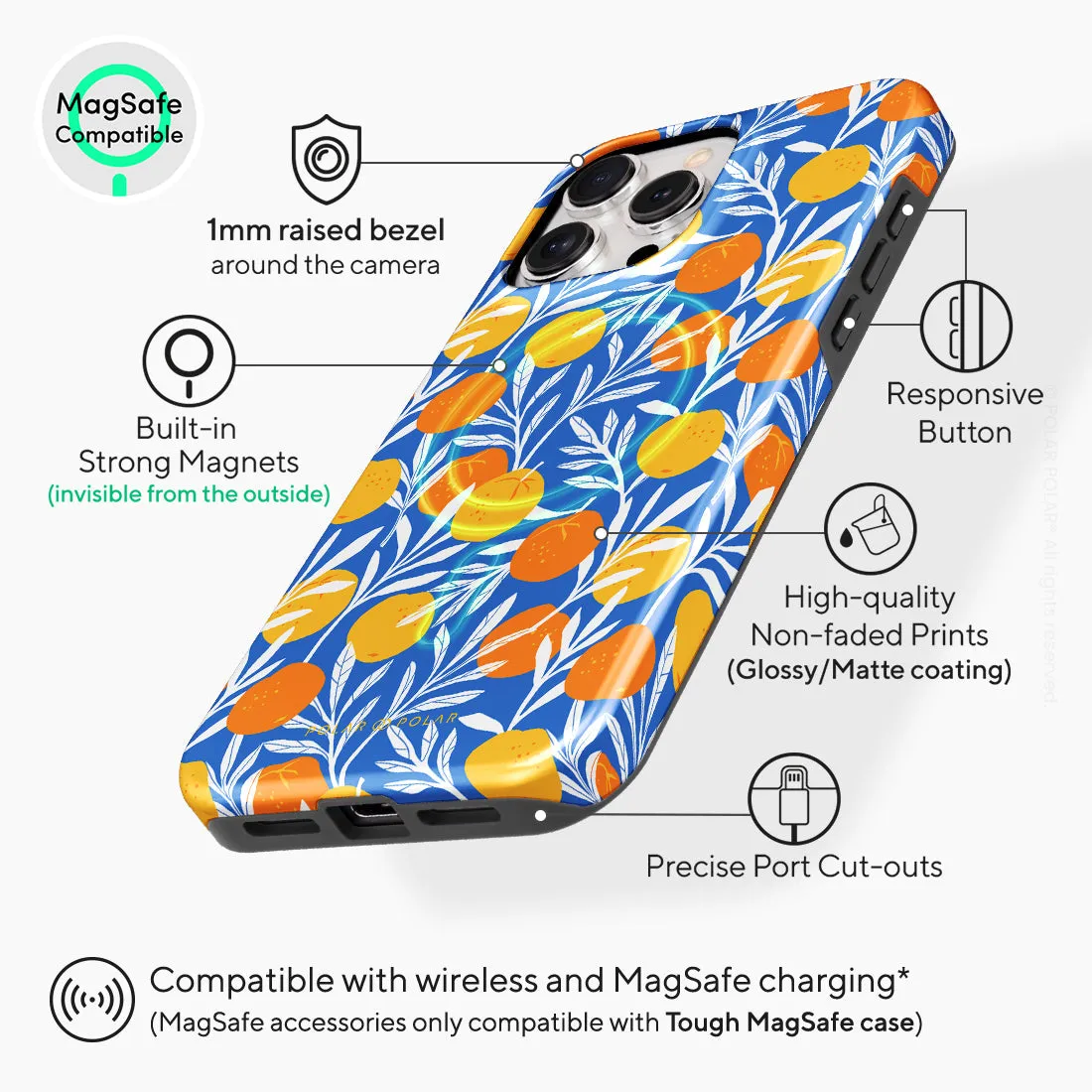 Summer Tangerine Custom - iPhone 15 Pro Max Case