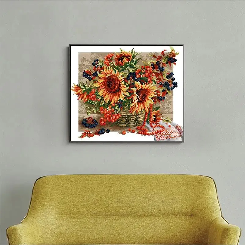 Sunflower Berry Basket