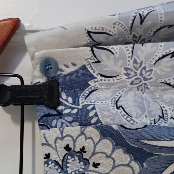 💙Talbots💙 - Blue/White Floral Linen Blend Maxi Wrap Skirt