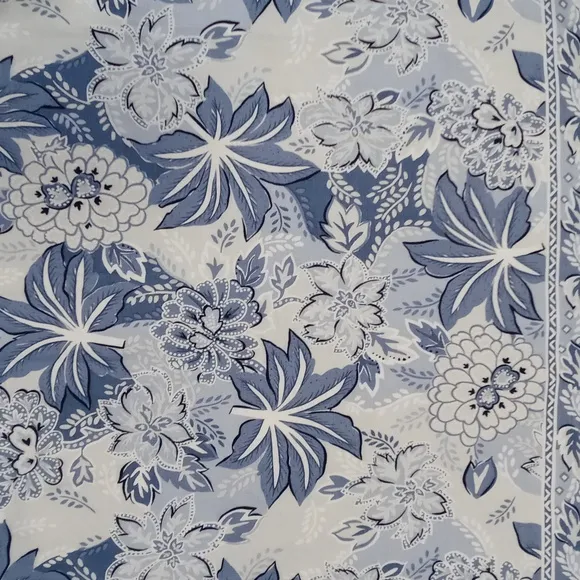 💙Talbots💙 - Blue/White Floral Linen Blend Maxi Wrap Skirt