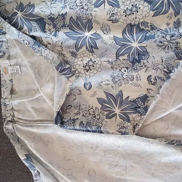 💙Talbots💙 - Blue/White Floral Linen Blend Maxi Wrap Skirt