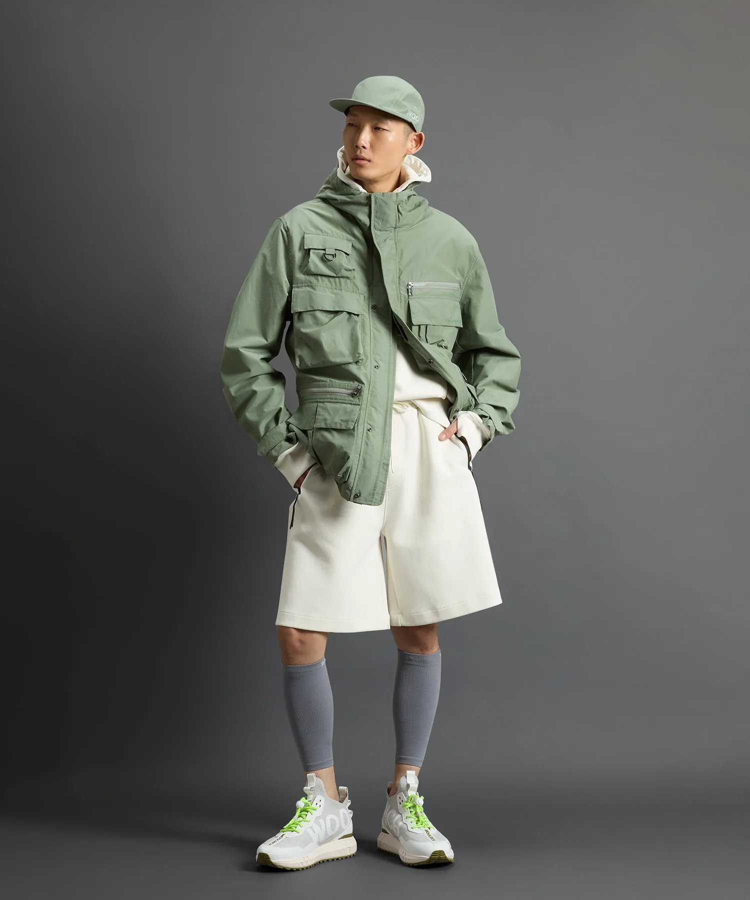 Todd Snyder x Woolrich Fishing Jacket in Sage