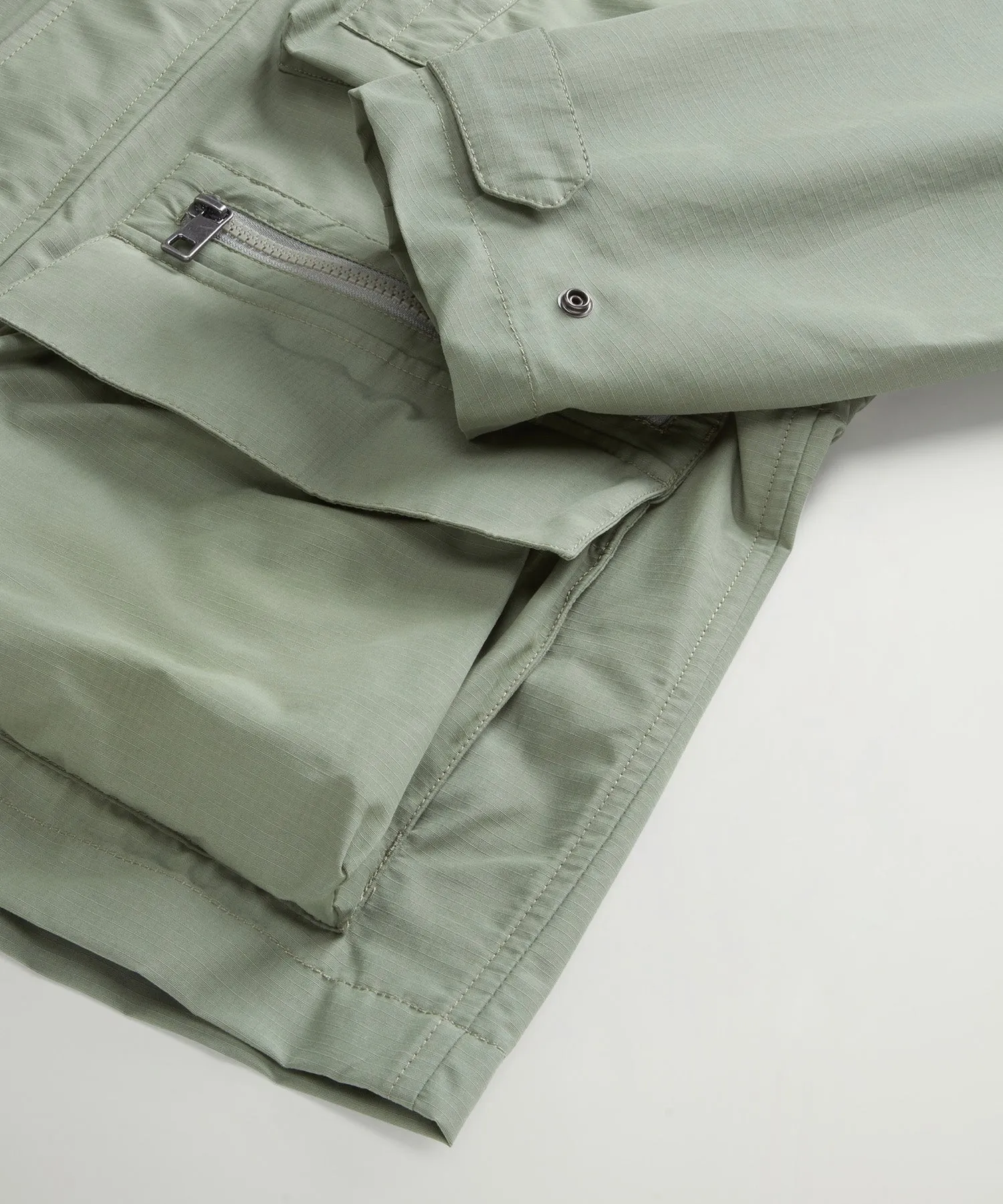 Todd Snyder x Woolrich Fishing Jacket in Sage