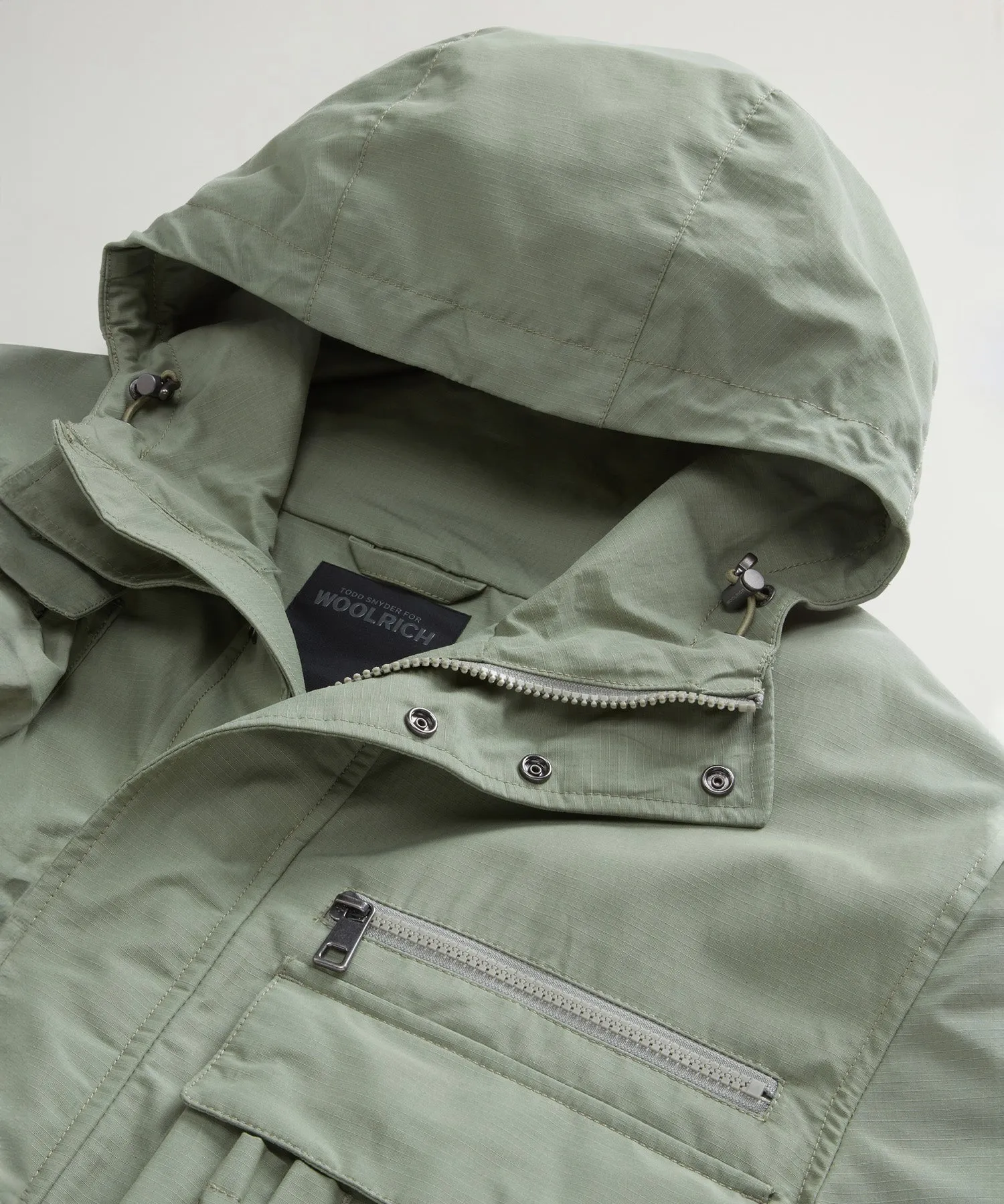 Todd Snyder x Woolrich Fishing Jacket in Sage