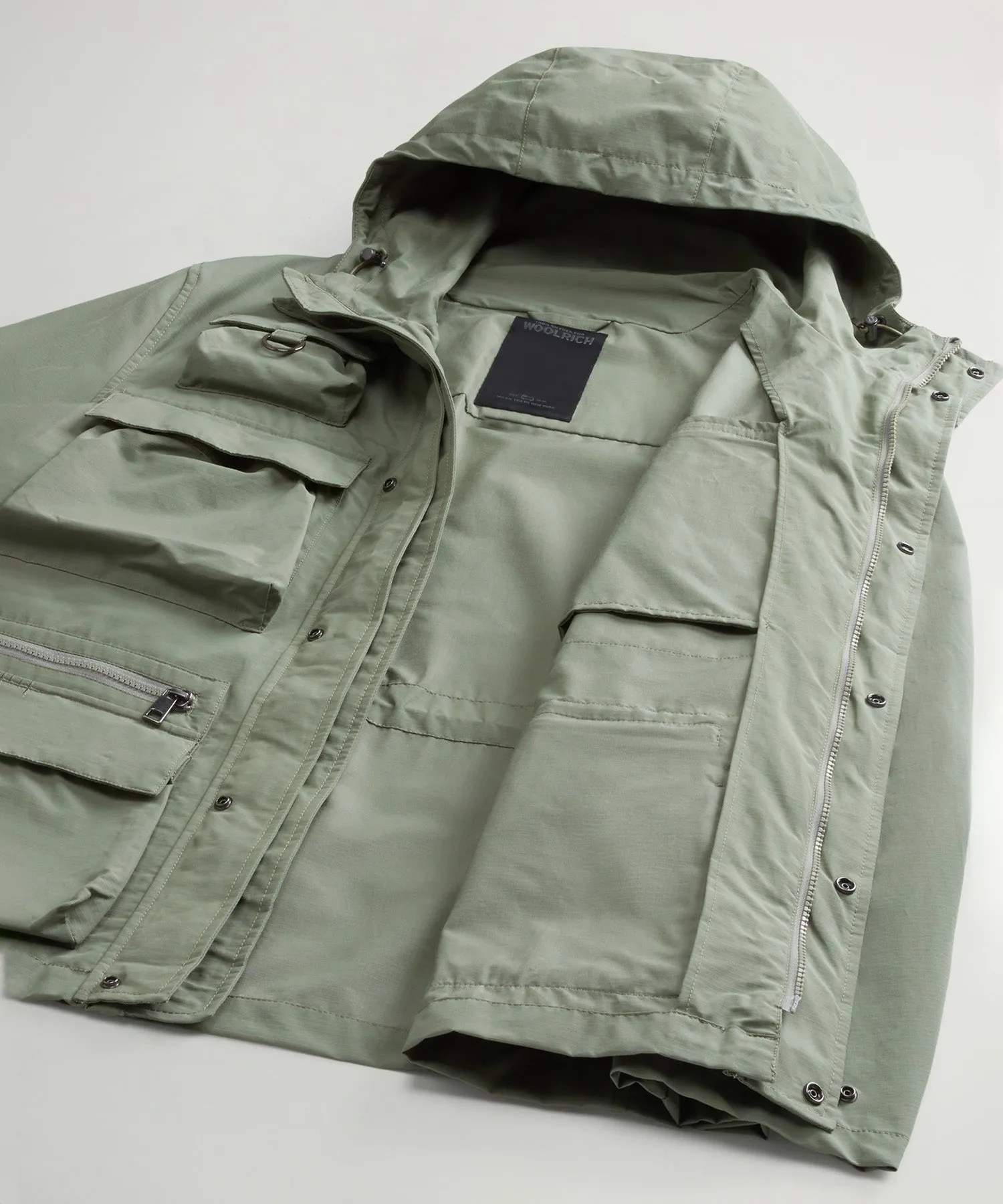 Todd Snyder x Woolrich Fishing Jacket in Sage