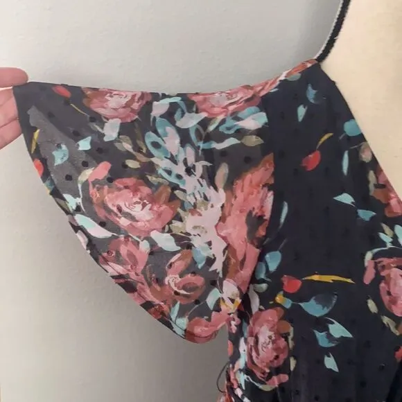 Torrid Faux Wrap Floral Print Dress Size 00
