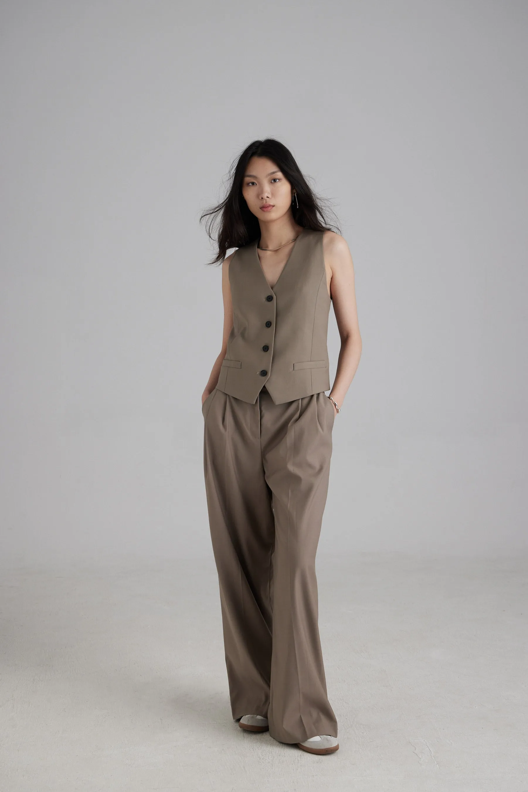 TR2420 Noelle Suit Wide-leg Pants