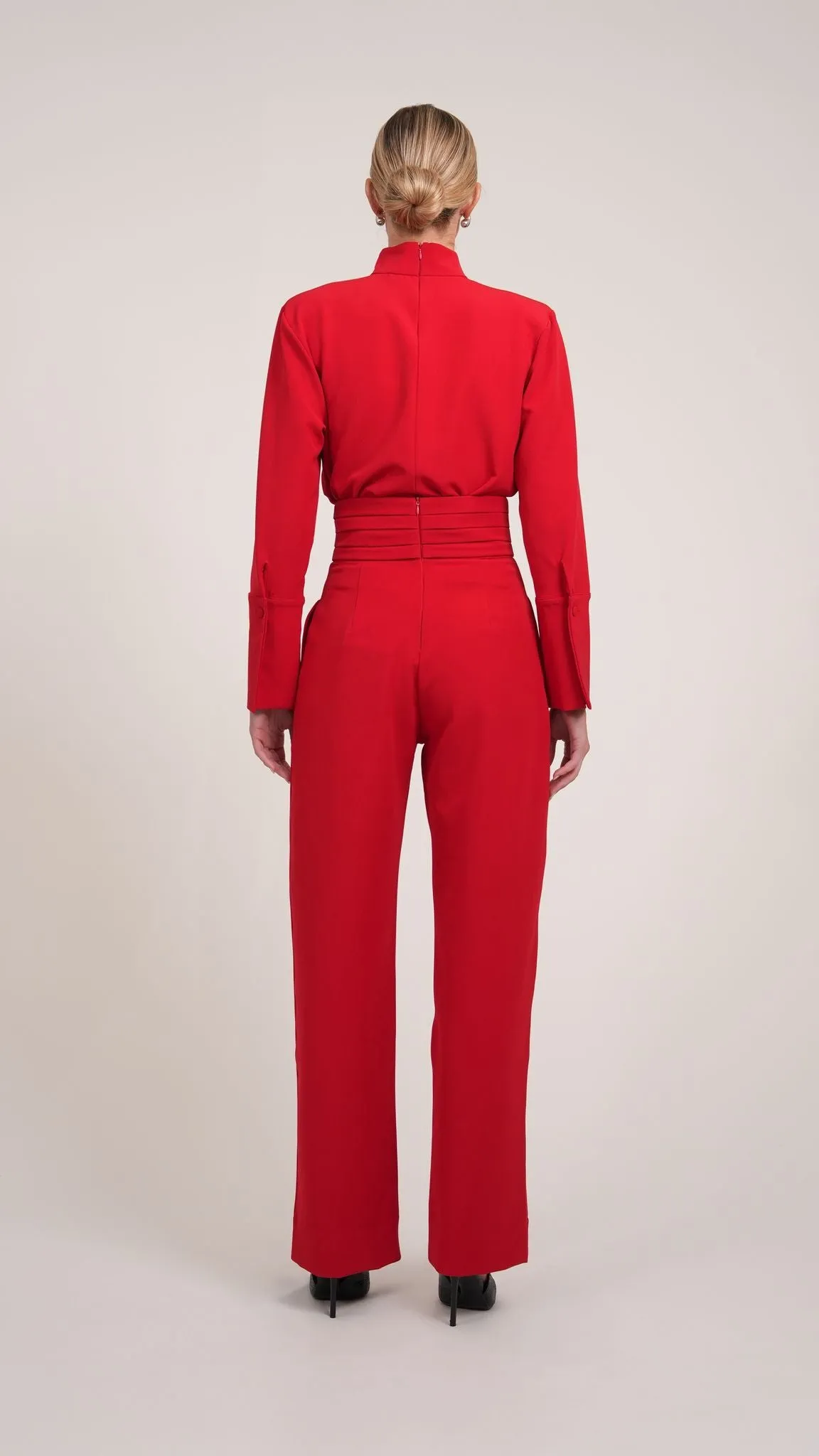 Tuxedo Pant- Red