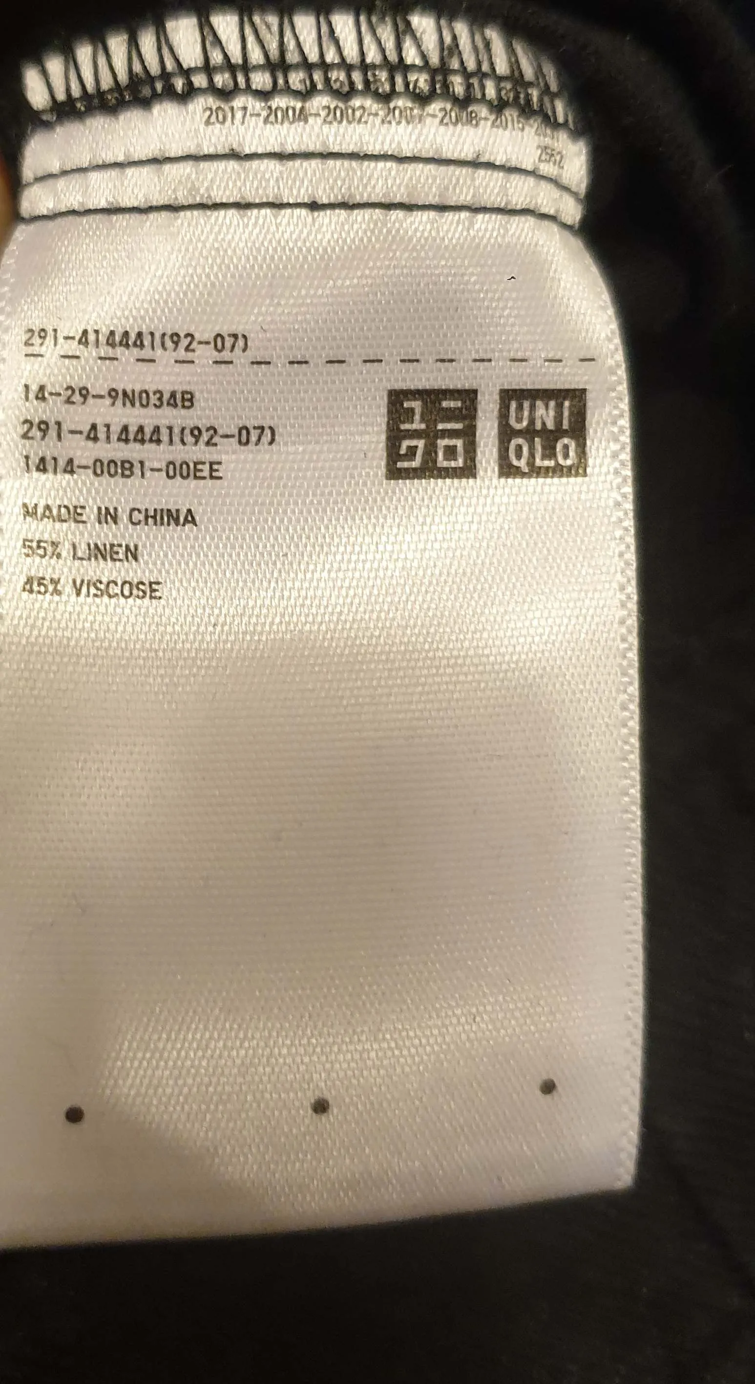 Uniqlo black linen mix sleeveless jumpsuit size XS, best fits size 8