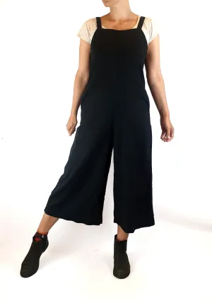 Uniqlo black linen mix sleeveless jumpsuit size XS, best fits size 8