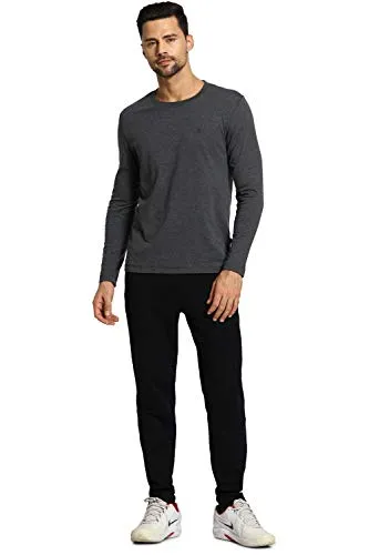 Van Heusen Athleisure Men's 0 Track Pants (50051_Black_L)