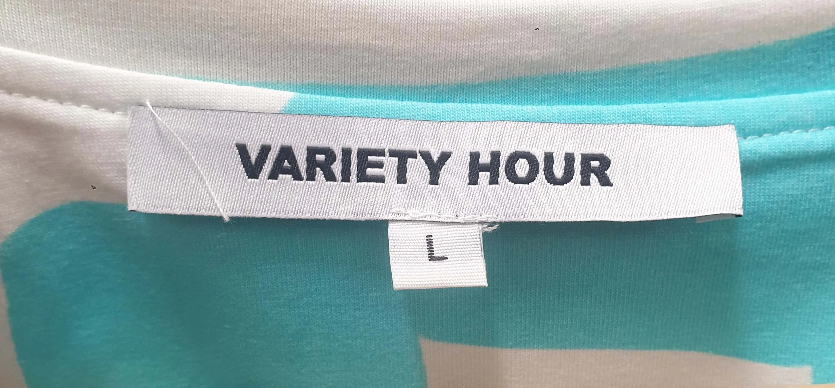 Variety Hour colourful tee shirt dress size L