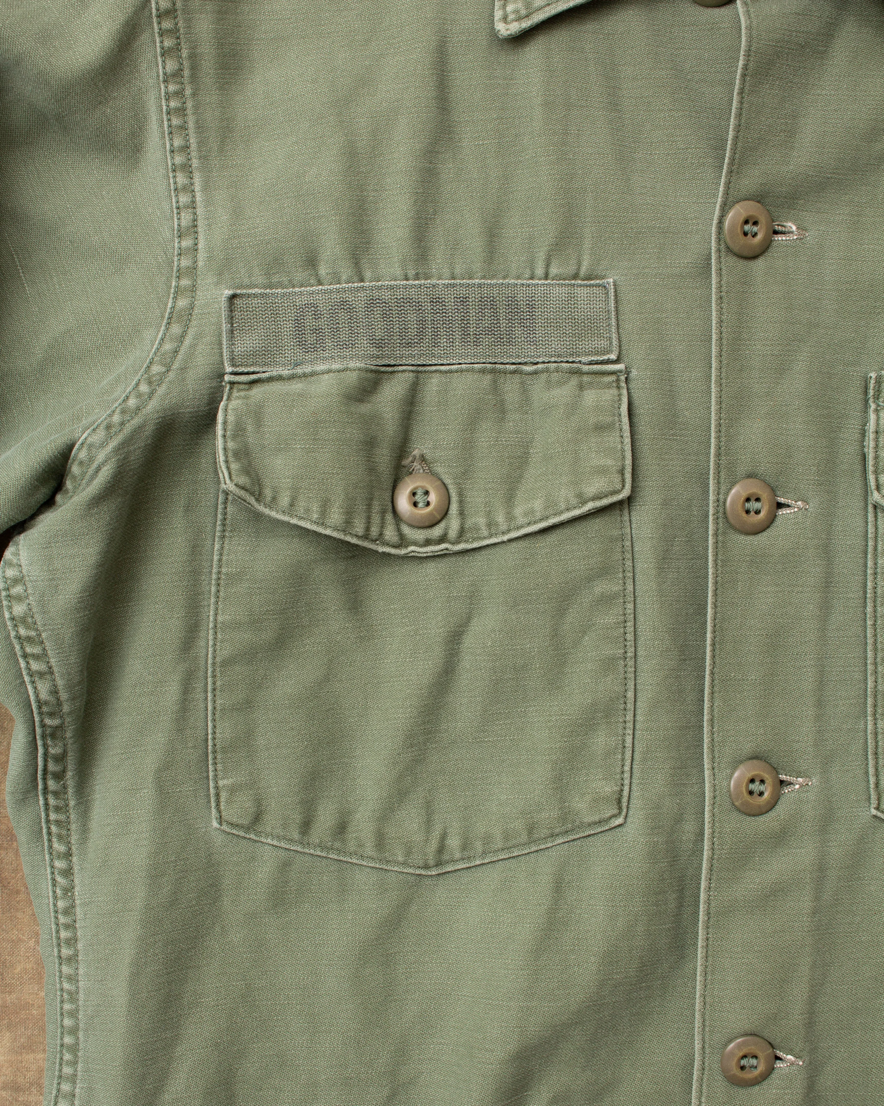 Vintage 60/70's OG-107 Cotton Sateen US Army Shirt