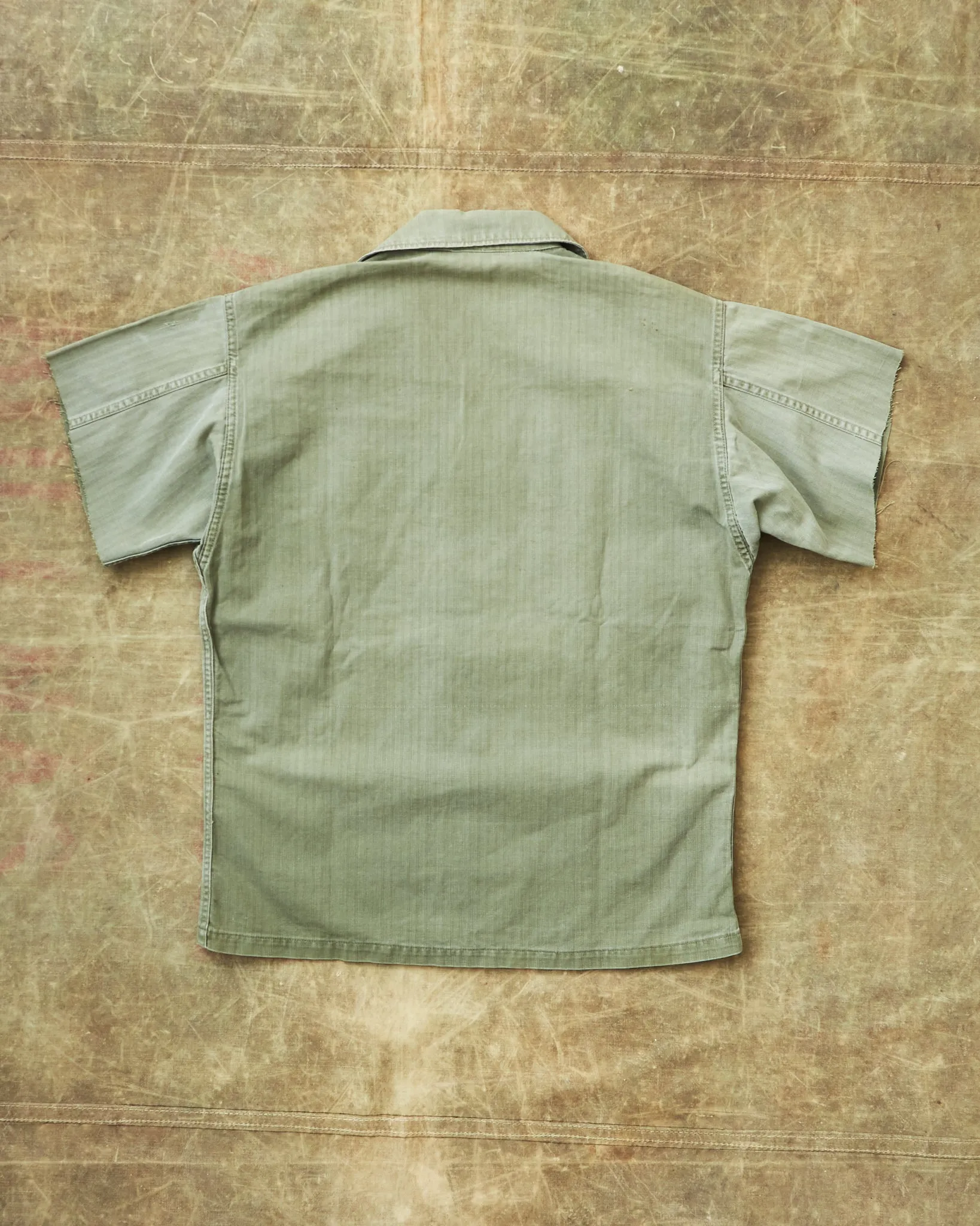 Vintage M-47 Korean War Cotton HBT Twill US Army Shirt