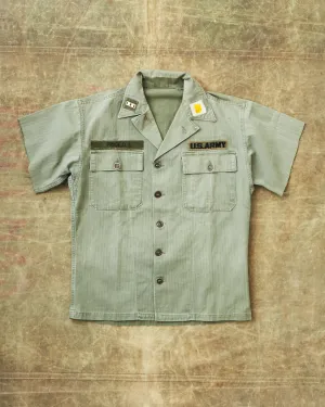 Vintage M-47 Korean War Cotton HBT Twill US Army Shirt