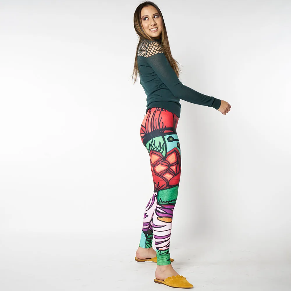 Wearable Art Leggings : Kaleidoscope