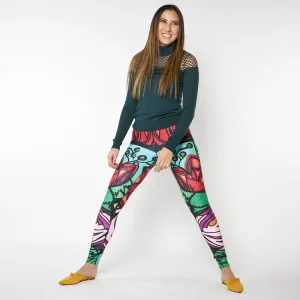 Wearable Art Leggings : Kaleidoscope