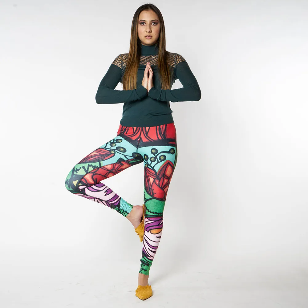 Wearable Art Leggings : Kaleidoscope