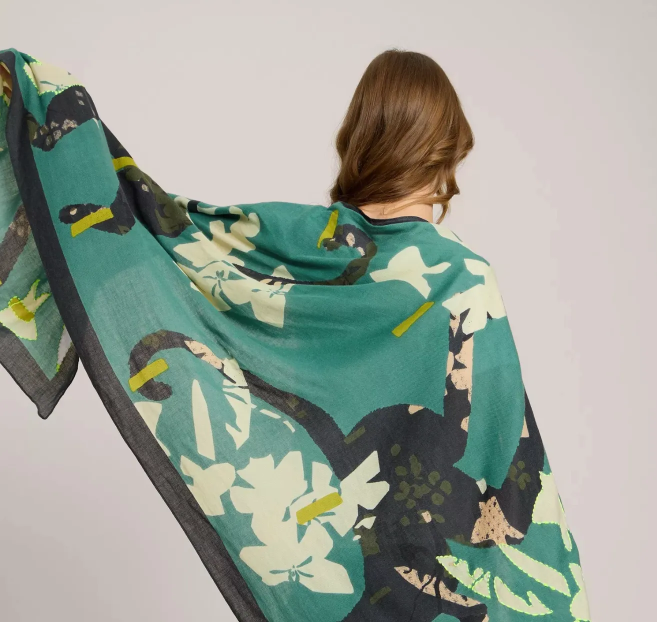 White Stuff UK Monkey Print Scarf