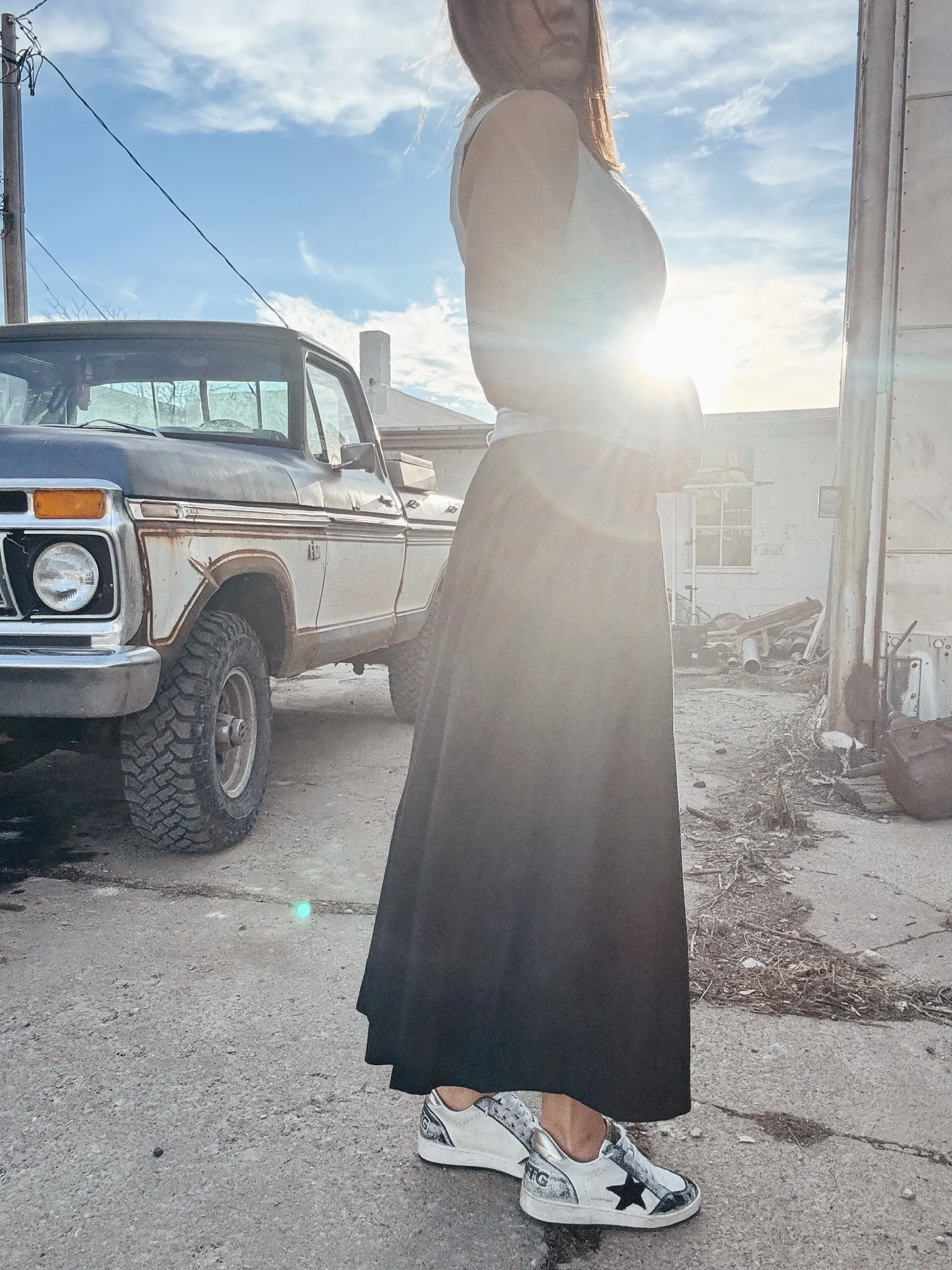 Wide Leg Cropped Pant