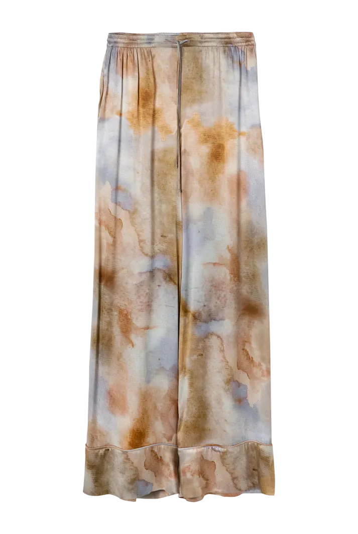Wide Leg Silky Pyjama Pants