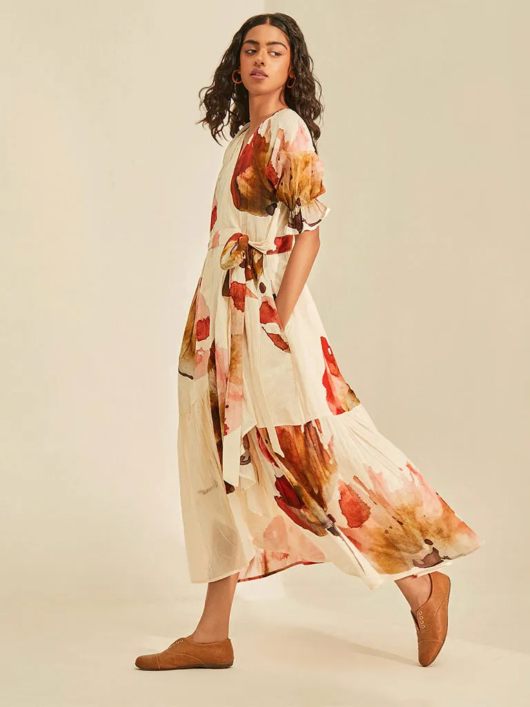 Wild Poppy Wrap Dress