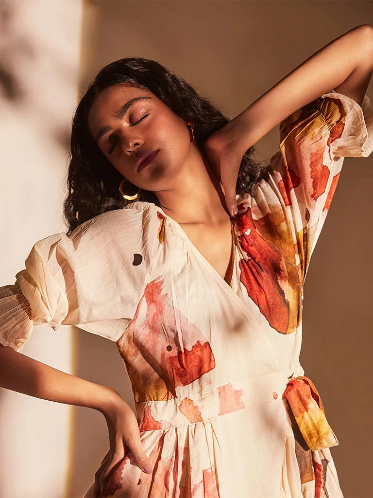 Wild Poppy Wrap Dress