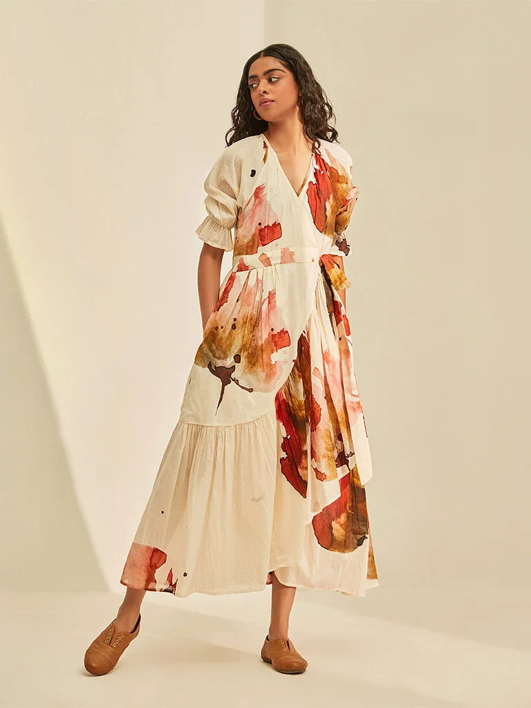 Wild Poppy Wrap Dress