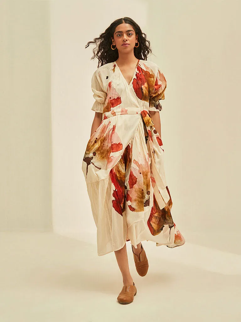Wild Poppy Wrap Dress