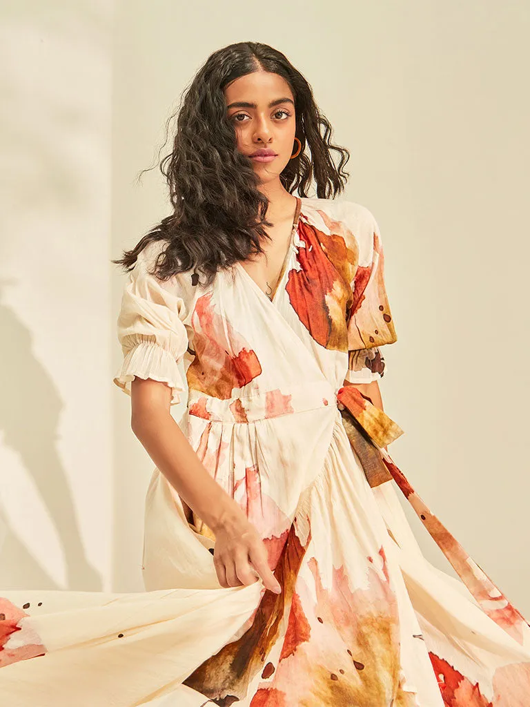 Wild Poppy Wrap Dress