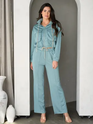 WOMEN'S LON SLEEVE SWEATER & PANTS 2PC. SET