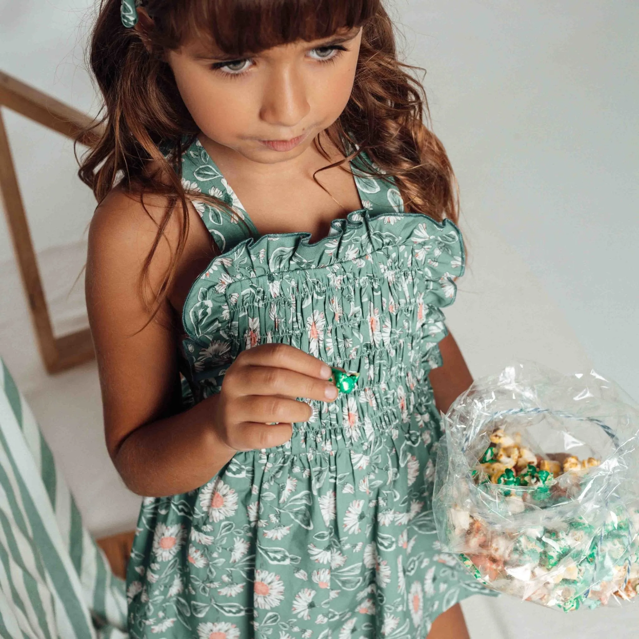 Wood Overall Dress by Birinit Petit *LAST PIECE 2 years*