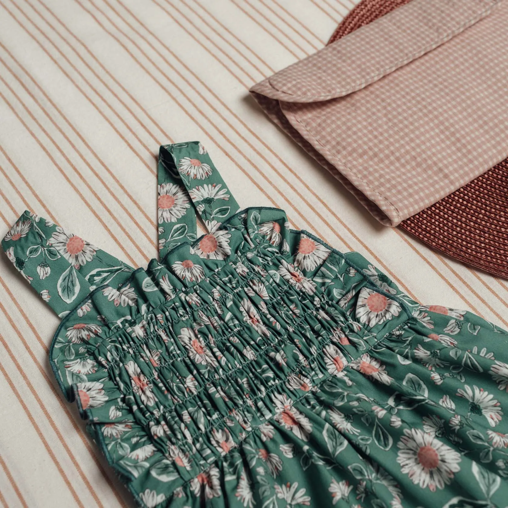 Wood Overall Dress by Birinit Petit *LAST PIECE 2 years*