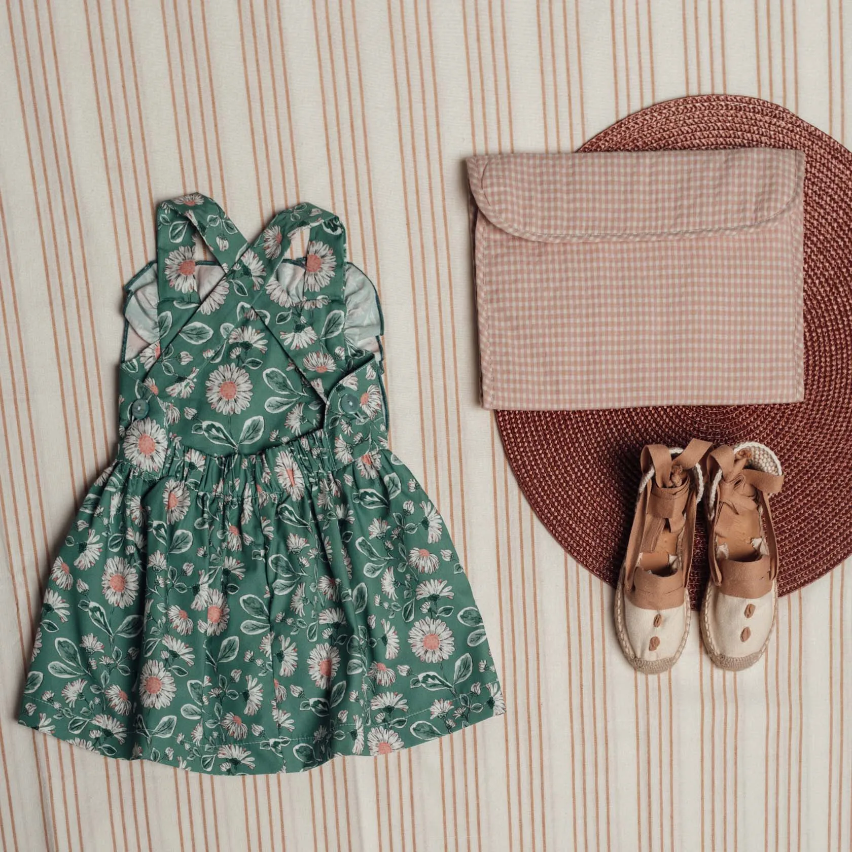 Wood Overall Dress by Birinit Petit *LAST PIECE 2 years*