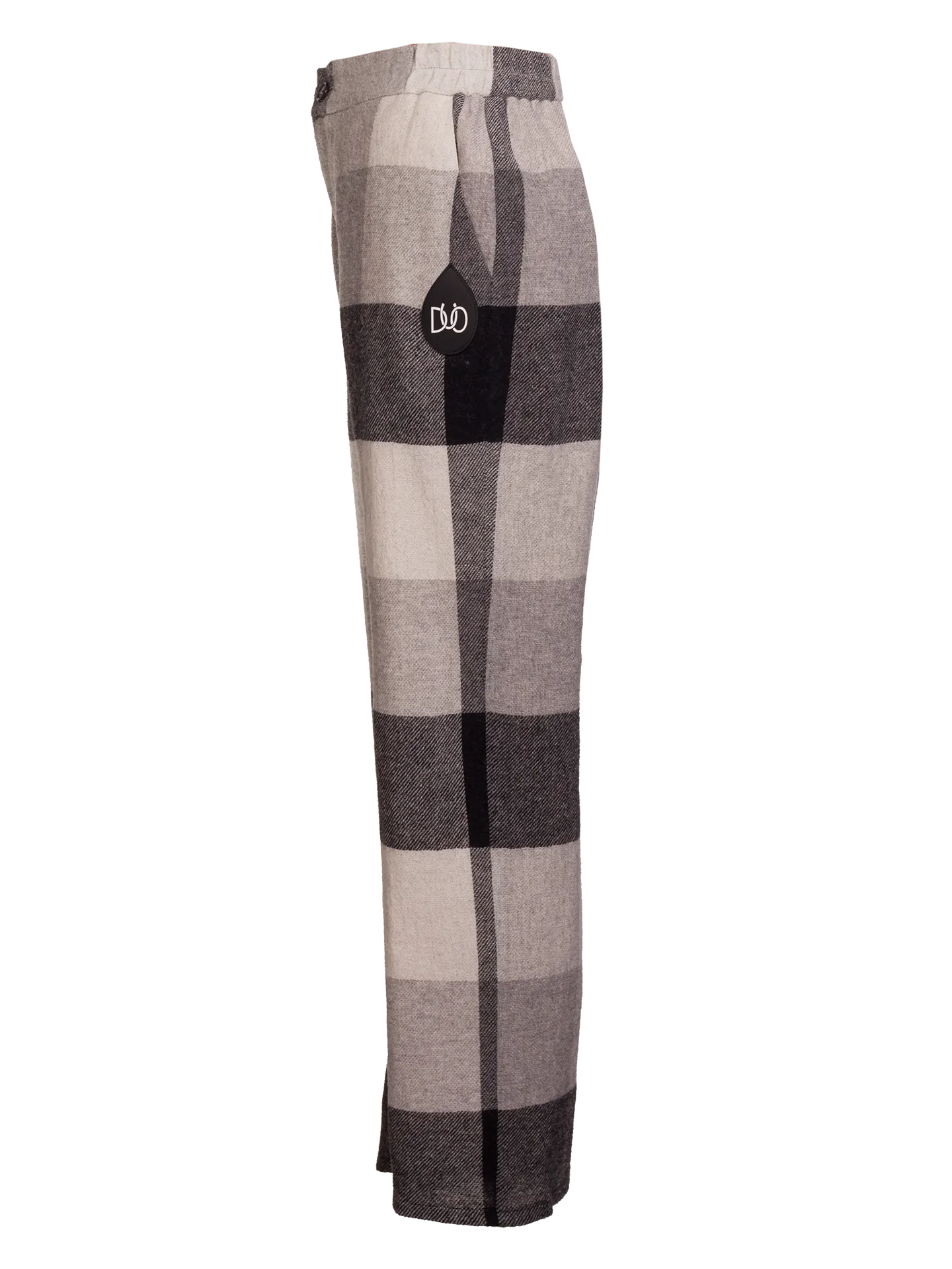 Wool Checked Trousers