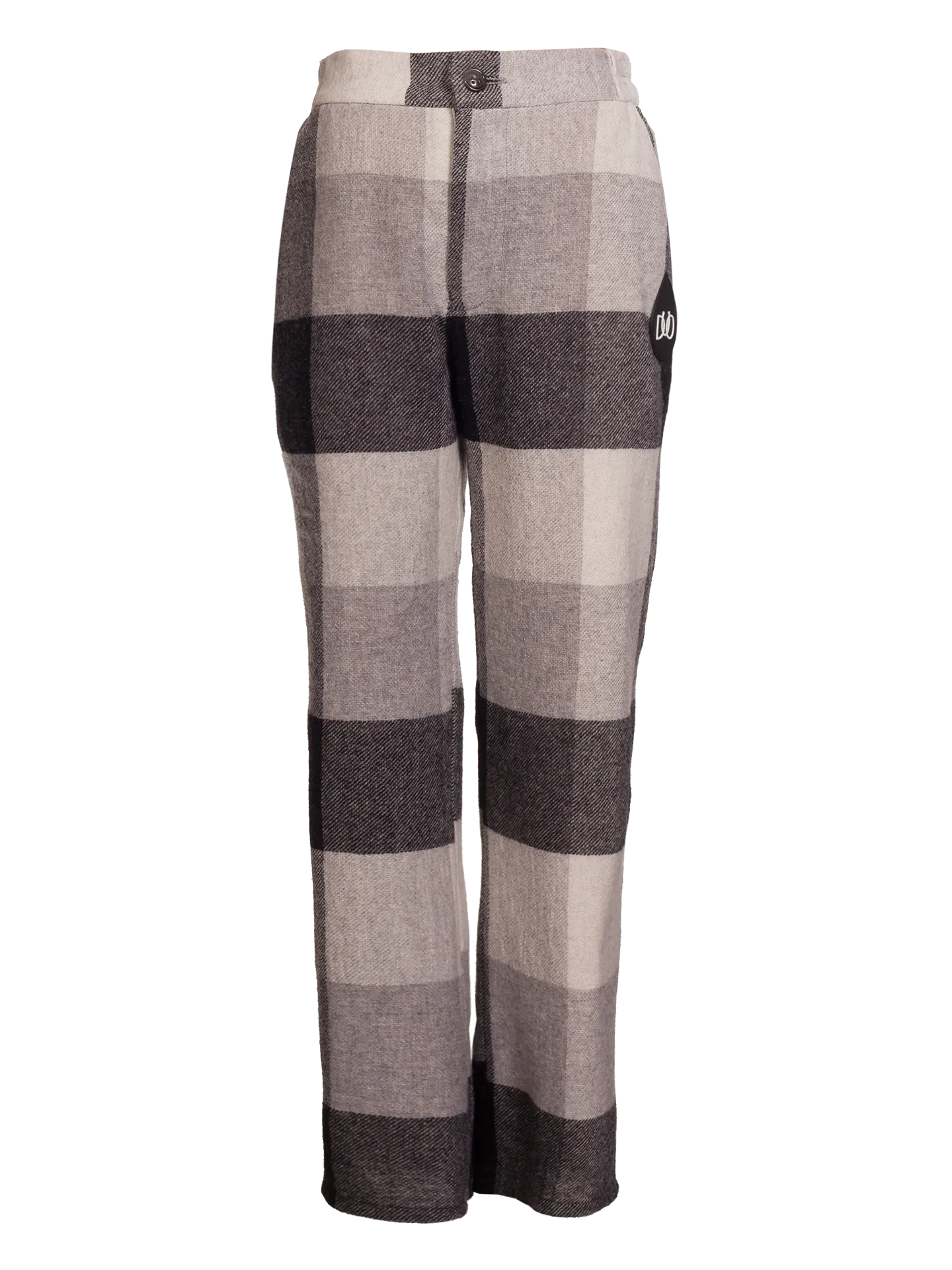 Wool Checked Trousers
