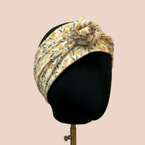 Yellow Bell Floral Wrap Headband