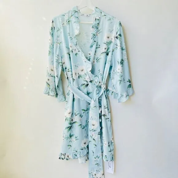 Yumi Kim NWT Night Cap Robe in Primose Blue