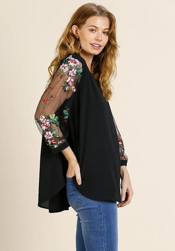 Zinnia Floral Top