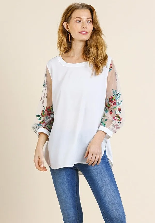 Zinnia Floral Top