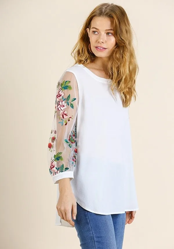 Zinnia Floral Top
