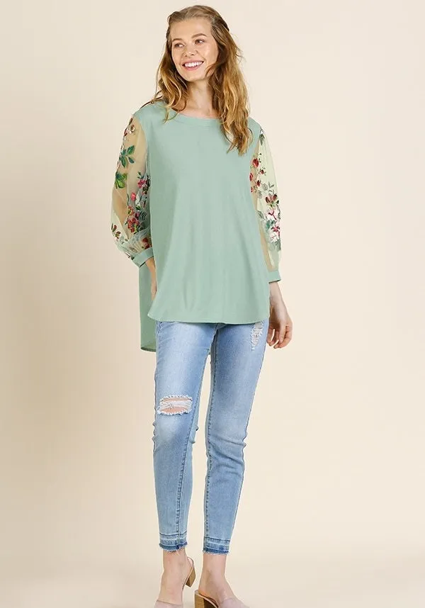 Zinnia Floral Top